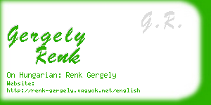 gergely renk business card